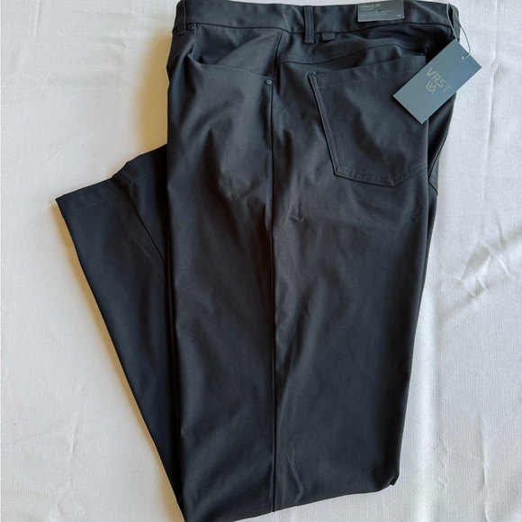 VRST Pants Mens 36x30 Black Commuter Athletic Fit Chino Straight Stretch NWT $88 - Picture 2 of 9